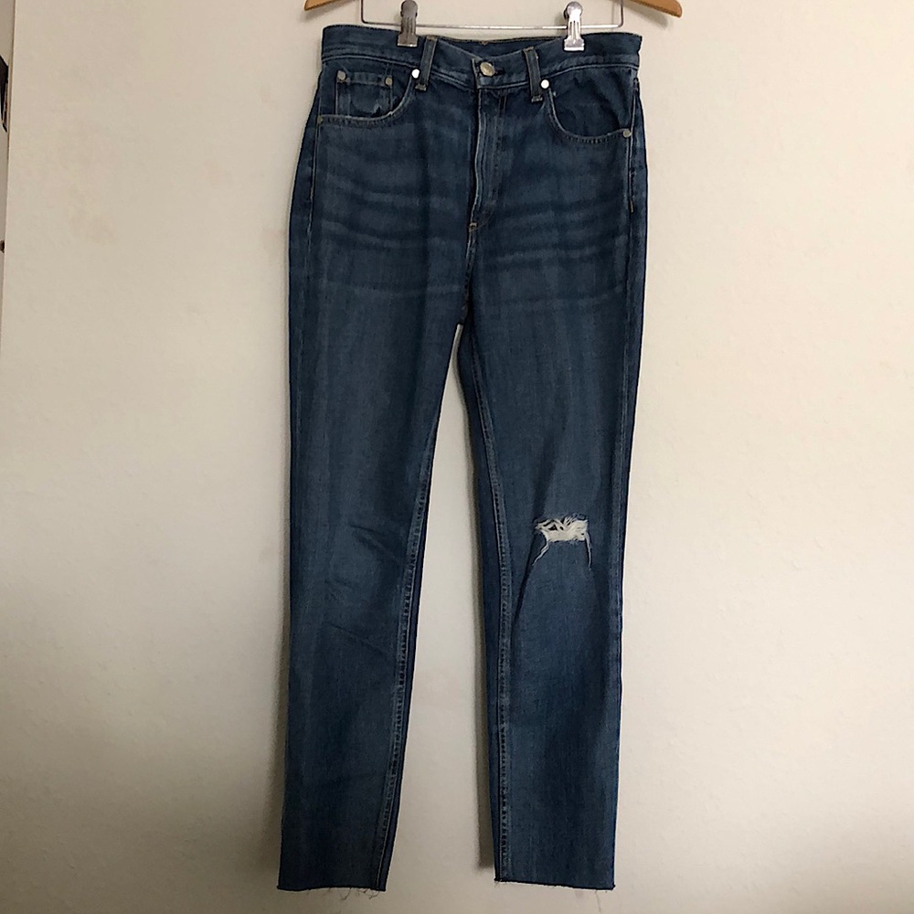 Rag & Bone High Rise Ankle Skinny Jeans